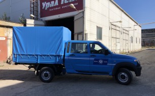 Тент синего цвета на УАЗ